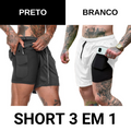 Short 3 em 1 Ultra Performance SportFit™ Compre 1 Leve 2 - Super Ofertas