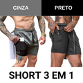 Short 3 em 1 Ultra Performance SportFit™ Compre 1 Leve 2 - Super Ofertas