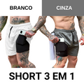 Short 3 em 1 Ultra Performance SportFit™ Compre 1 Leve 2 - Super Ofertas