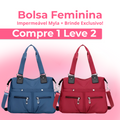 (COMPRE 1 E LEVE 2) Bolsa Feminina Impermeável Myla + Brinde Exclusivo! - Super Ofertas