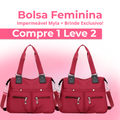 (COMPRE 1 E LEVE 2) Bolsa Feminina Impermeável Myla + Brinde Exclusivo! - Super Ofertas