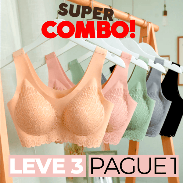 [ Pague 1 Leve 3 ] Sutiã Sem Costura Confort Plus Premium