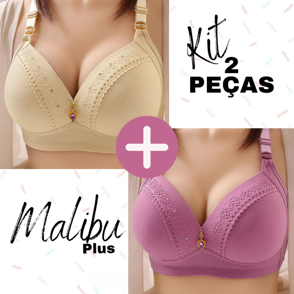 Sutiã Malibu Plus com Sustentação Push Up