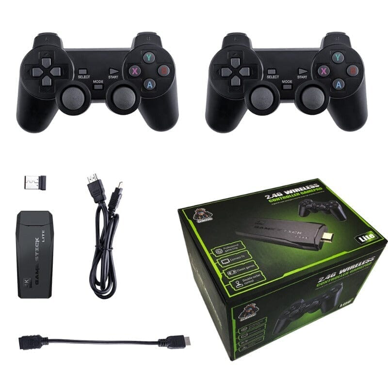 Game Stick com 10mil Jogo Retrô 4K com 2 Controles - Super Ofertas