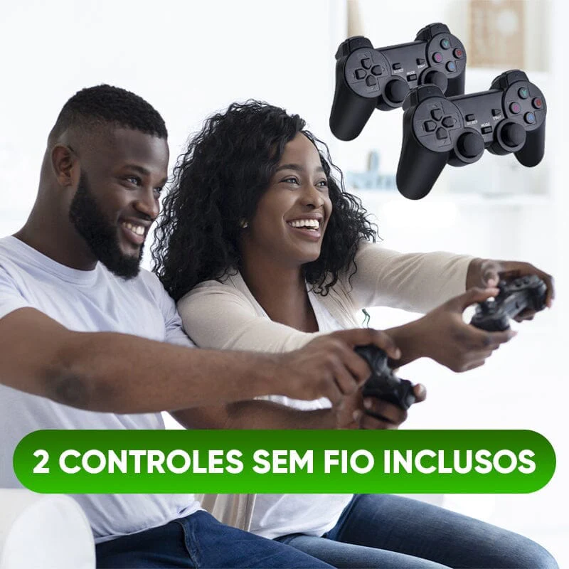 Game Stick com 10mil Jogo Retrô 4K com 2 Controles - Super Ofertas