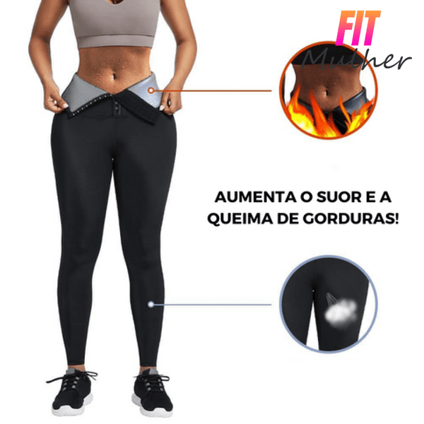 Efeito Sauna - FIT MULHER Modela Cintura, Queima Calorias, Pochete - Super Ofertas